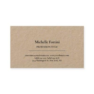 Premium Kraft Elegant Plain Simple Minimalist