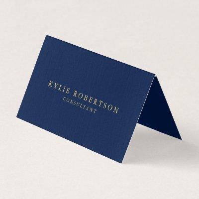 Premium Linen Blue Gold Professional Trendy