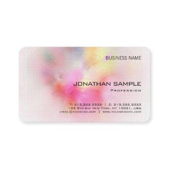Premium Linen Colorful Abstract Art Elegant