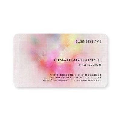 Premium Linen Colorful Abstract Art Elegant