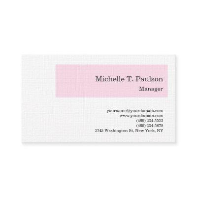 Premium Linen Minimalist Modern Pink White