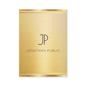 Premium Linen Modern Luxury Gold Look Vertical