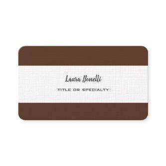 Premium Linen Professional Modern Brown White