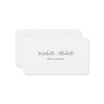 Premium Linen Professional Modern Handwritten