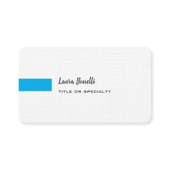 Premium Linen Sky Blue White Professional Modern