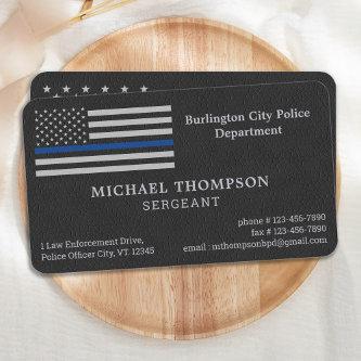Premium Police Department Faux Leather Officer