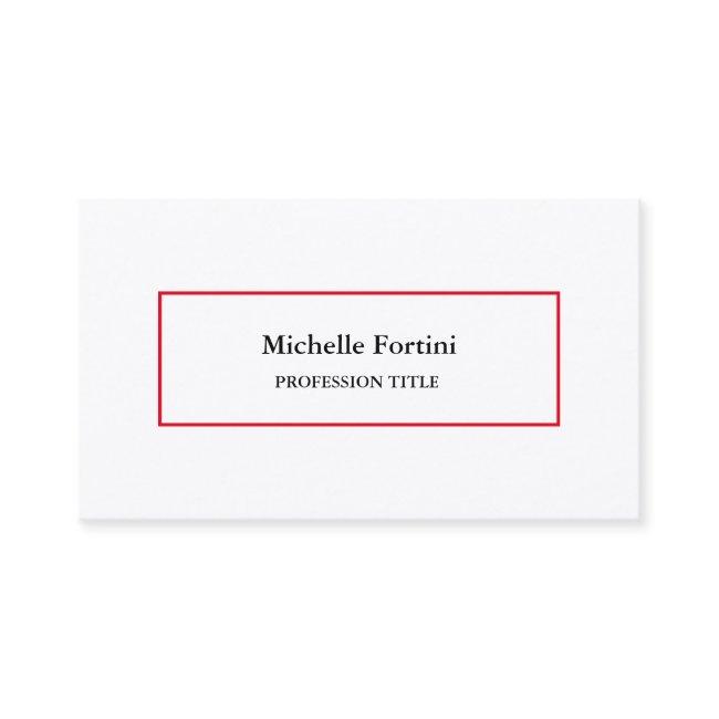 Premium Silk Elegant Plain Minimalist Red White