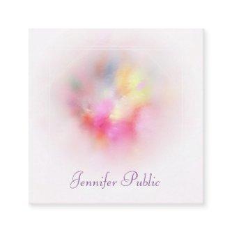 Premium Silk Finish Modern Colorful Abstract Art Square