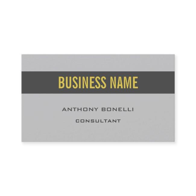 Premium Silk Minimalist Grey Gold Color Stripe
