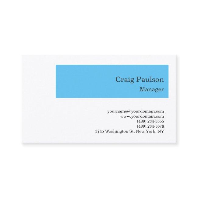 Premium Silk Minimalist Modern Blue White