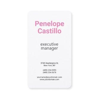 Premium Silk Professional Modern Simple Plain