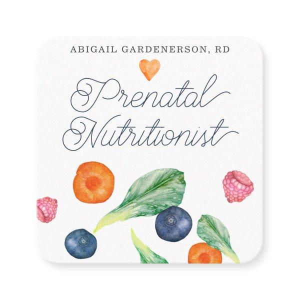 Prenatal Nutritionist Veggies Fruit  Square Busine Square