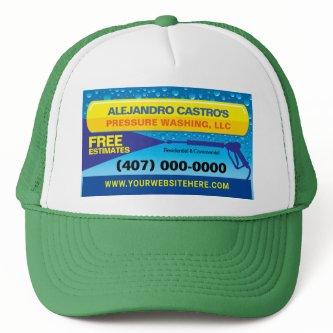 Pressure (power) Washing & Cleaning Template Truck Trucker Hat