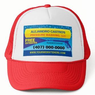Pressure (power) Washing & Cleaning Template Truck Trucker Hat