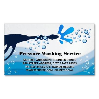Pressure Wash Water Spray | Soap Bubbles Business   Magnet