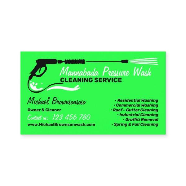 Pressure Washing Power Washing neon green