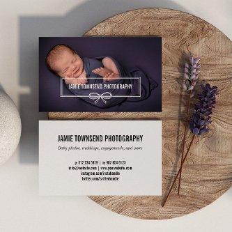 Pretty Bow Frame Custom Photo Baby Photographer