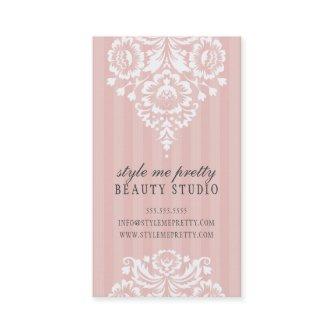 PRETTY DESIGN simple floral white pale pink grey