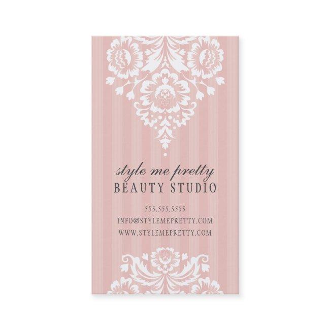 PRETTY DESIGN simple floral white pale pink grey