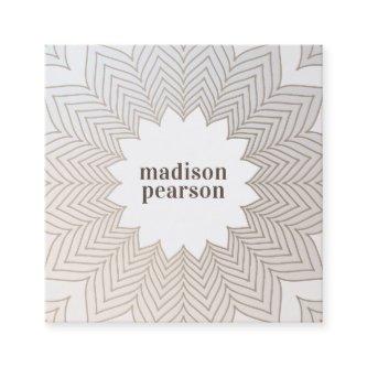 Pretty Floral Lotus Flower Mandala  Square