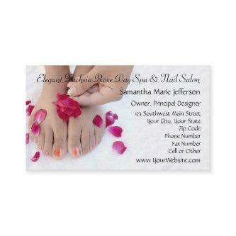 Pretty Fuchsia Pink Rose Pedicure Salon