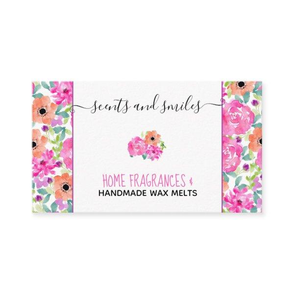 Pretty Handmade Wax Melts Watercolor Floral