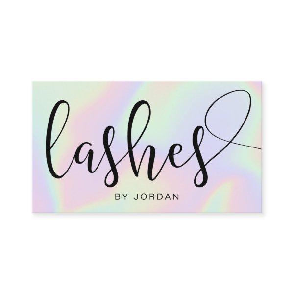Pretty modern elegant stylish holographic lashes