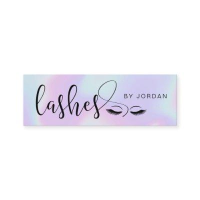 Pretty modern elegant stylish holographic lashes mini