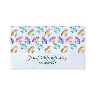 Pretty Pastel Colors Watercolor Butterfly Pattern