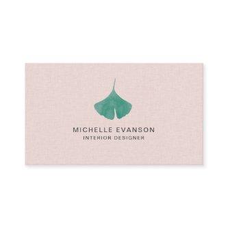 Pretty Pink Ginkgo Leaf Simple Nature