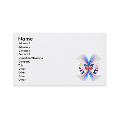 pretty rainbow butterflies swirl design