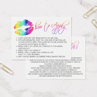 Pretty Rainbow Lips - How to Apply