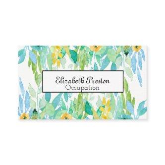 Pretty Watercolor Leafy Floral Professional