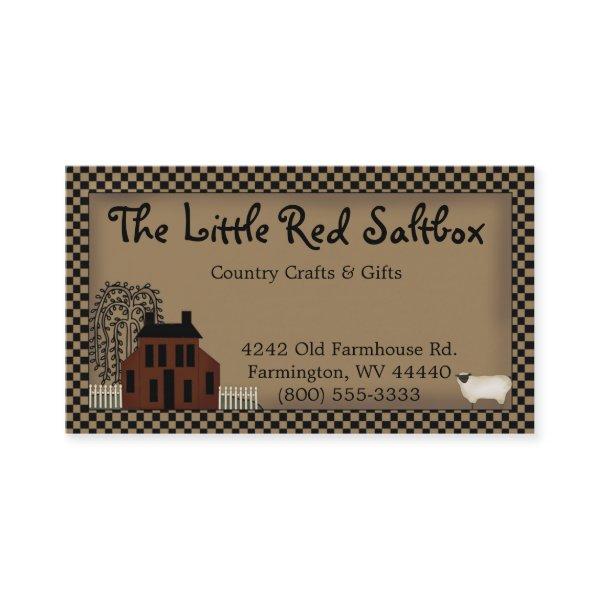 Primitive Red Saltbox