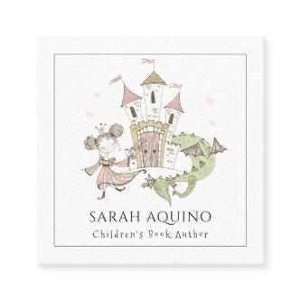 Princess Dragon Castle Children's Book Author Square