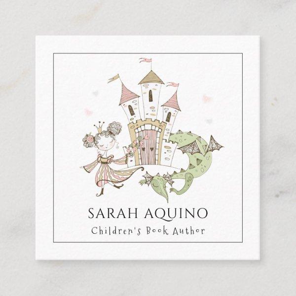 Princess Dragon Castle Children's Book Author Square