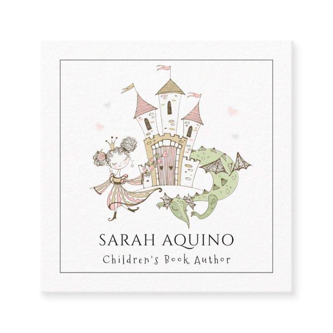 Princess Dragon Castle Children's Book Author Square