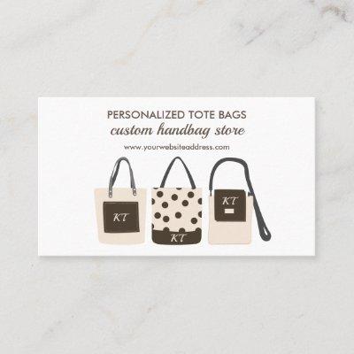 Print on demand Monogram Tote Bags