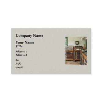 Print Shop with Clock