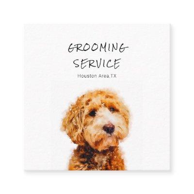 Printed Cute Poodle Dog Pattern Grooming Square