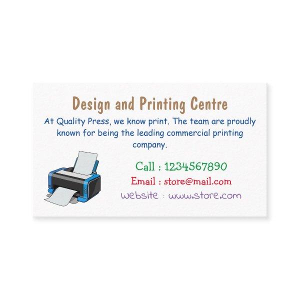 Printer cartoon illustration