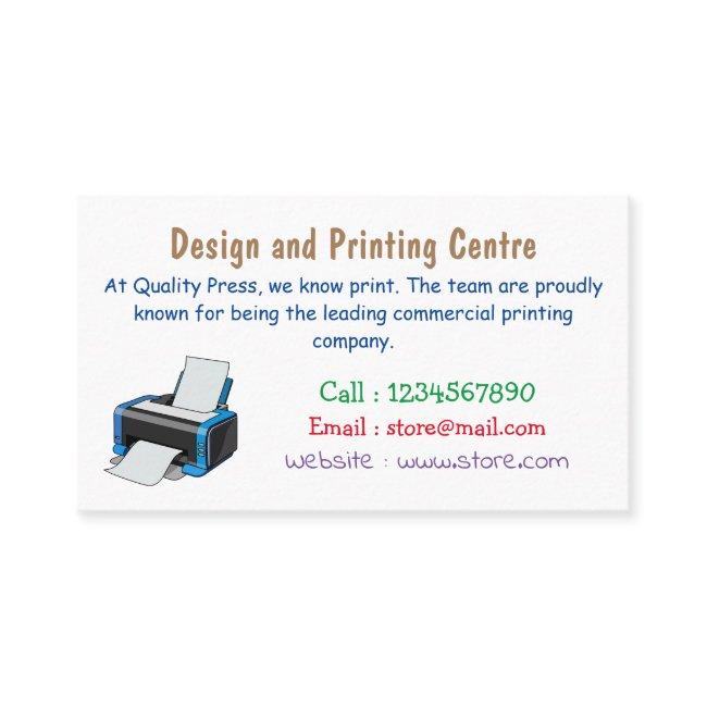 Printer cartoon illustration