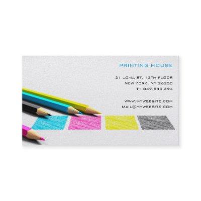 Printer or calling card printing works