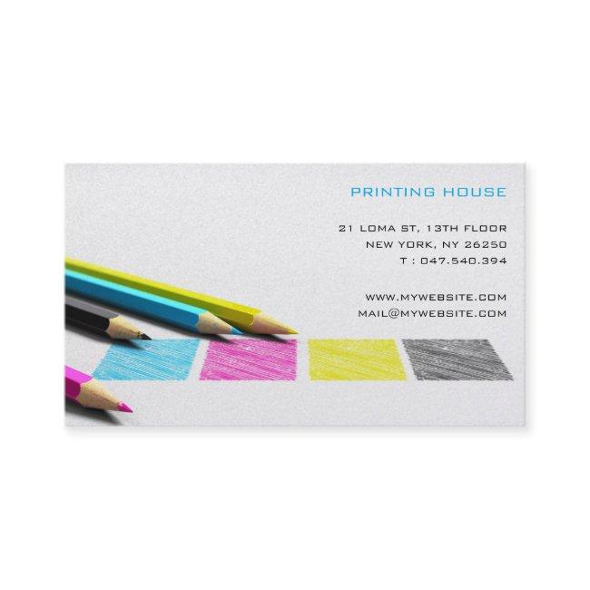 Printer or calling card printing works