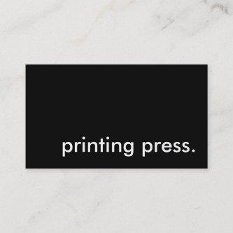 printing press.