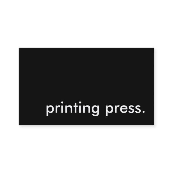 printing press.