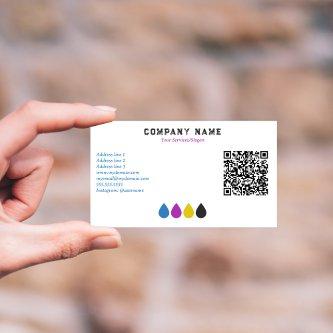 Printing Services CMYK Ink Drops
