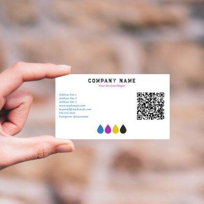 Printing Services CMYK Ink Drops