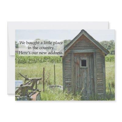 Private Change of Address Card: Country Home Announcement