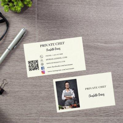 Private chef ivory photo catering QR code